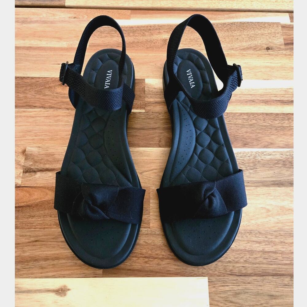 Minimalist Vivaia Paloma Arch Pro AdaptAll Sandal Black Size 43/11 Ankle Strap